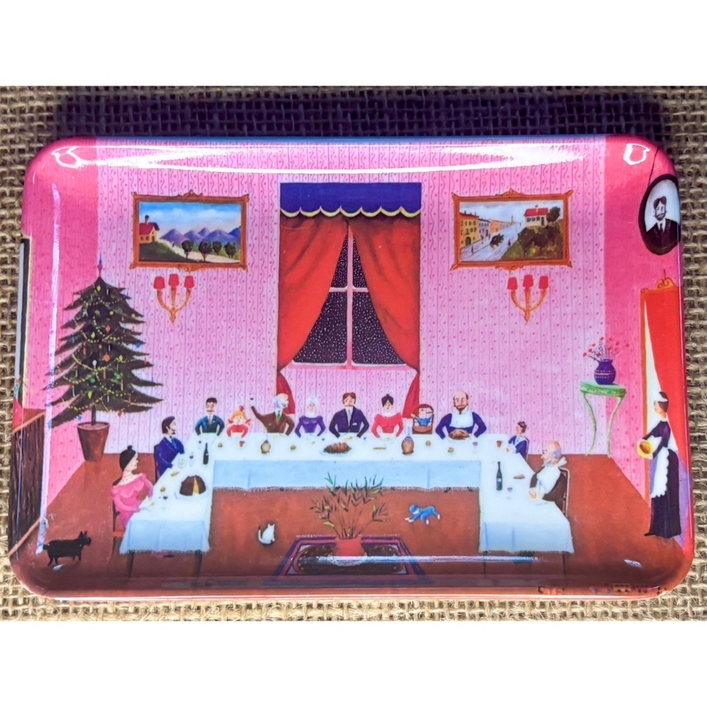Decorative Crafts A Cattini Art Melamine Miniature Tray Trinket Dish Italy Made